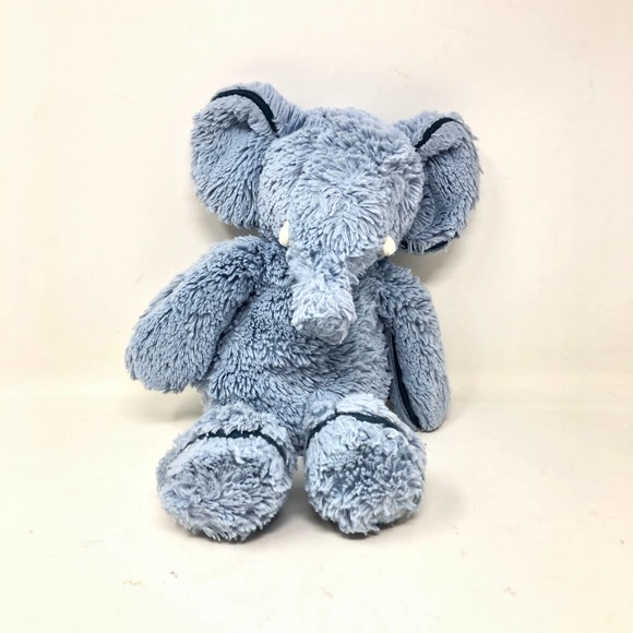 Jellycat Piper Striped Elephant Plush 12" Blue Stuffed Animal Floppy Lovey - Picture 1 of 5
